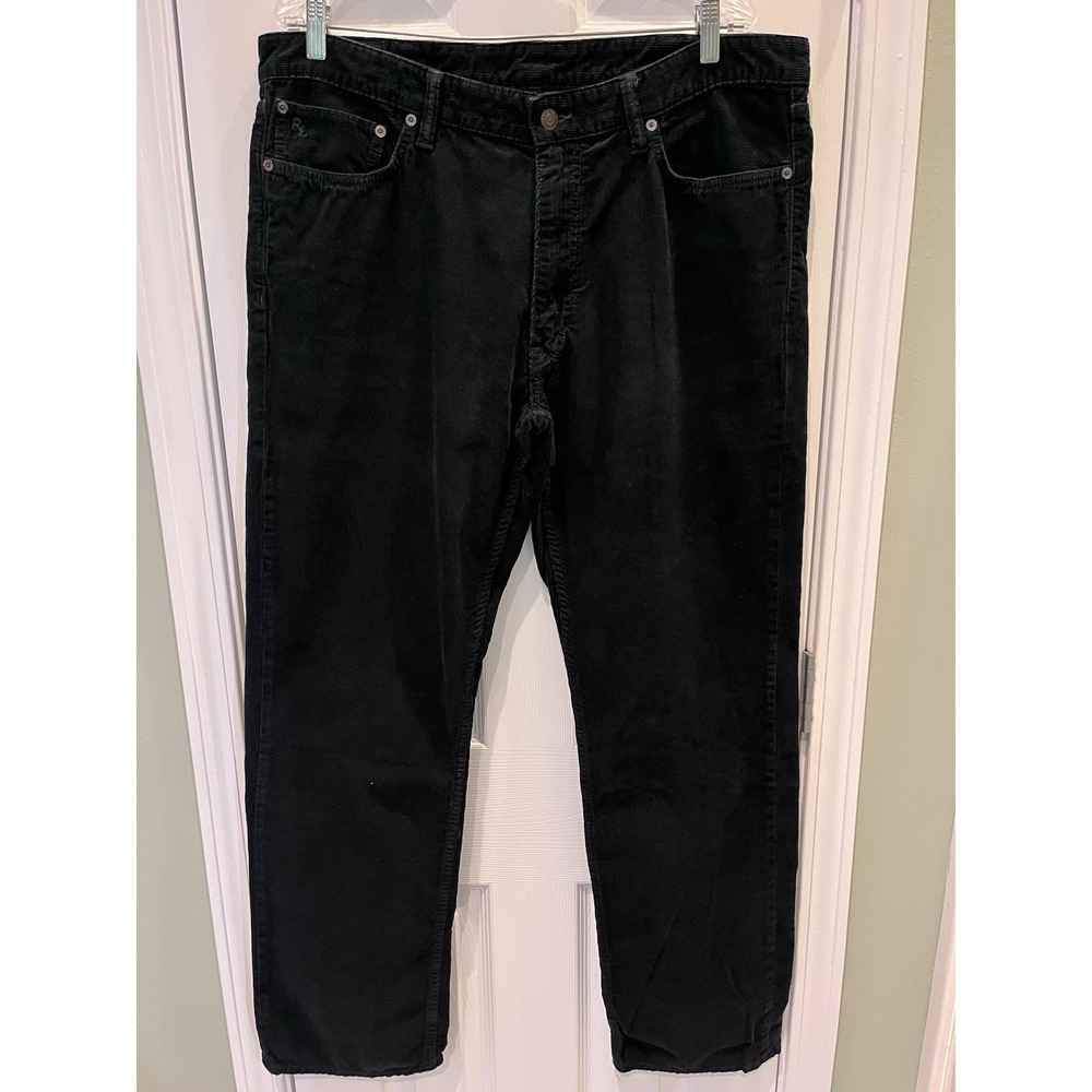 Polo Ralph Lauren Pants Men 38x32 Navy Blue 650 Straight Cotton Corduroy Classic